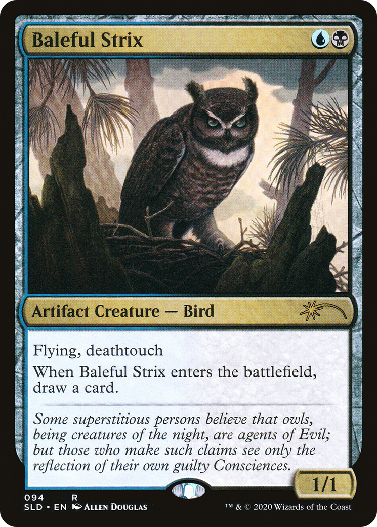 Baleful Strix (SLD-094) - Secret Lair Drop - Premium MTG Single from Wizards of the Coast - Just $1.75! Shop now at Game Crave Tournament Store