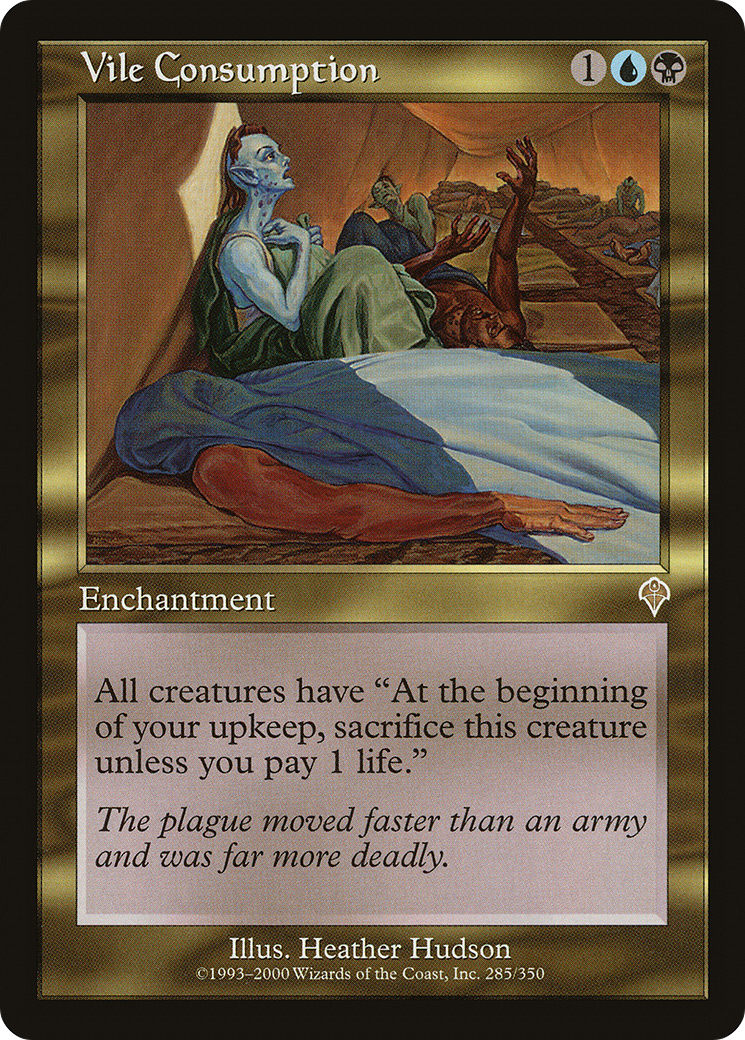 Vile Consumption (INV-285) - Invasion Foil - Premium MTG Single from Wizards of the Coast - Just $7.66! Shop now at Game Crave Tournament Store