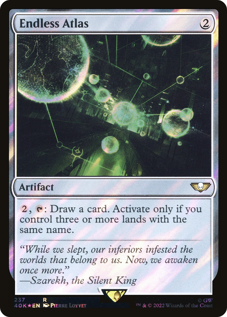 Endless Atlas (40K-237★) - Warhammer 40,000 Commander Foil - Premium MTG Single from Wizards of the Coast - Just $1.01! Shop now at Game Crave Tournament Store