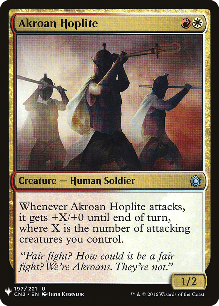 Akroan Hoplite (MB1-1386) - Mystery Booster - Premium MTG Single from Wizards of the Coast - Just $0.08! Shop now at Game Crave Tournament Store