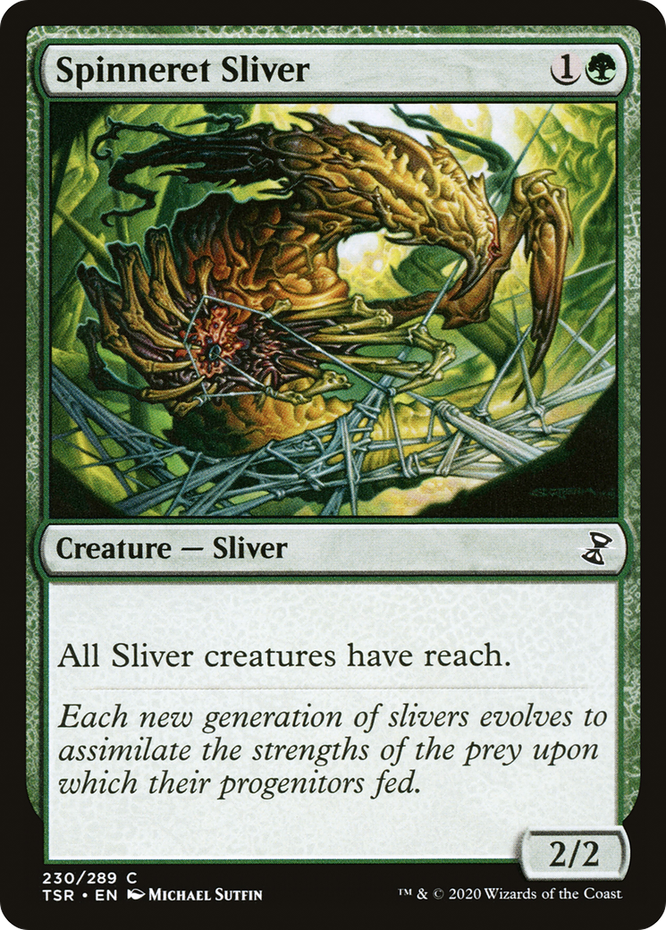 Spinneret Sliver (TSR-230) - Time Spiral Remastered - Premium MTG Single from Wizards of the Coast - Just $0.08! Shop now at Game Crave Tournament Store