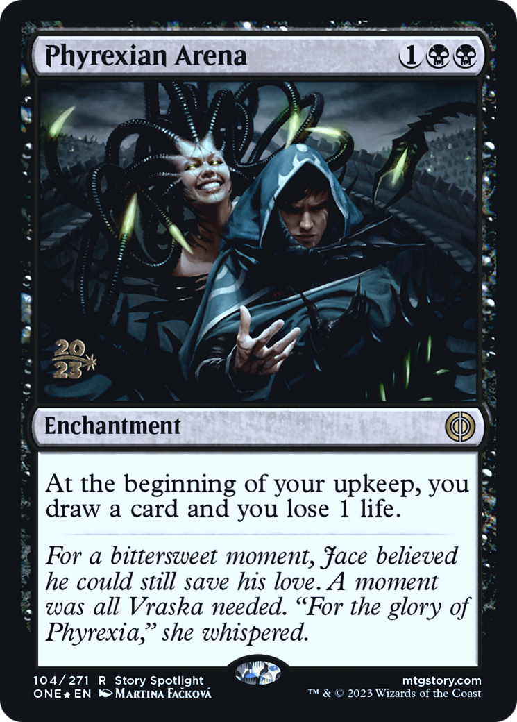 Phyrexian Arena (PONE-104S) - Phyrexia: All Will Be One Promos Foil - Premium MTG Single from Wizards of the Coast - Just $1.07! Shop now at Game Crave Tournament Store