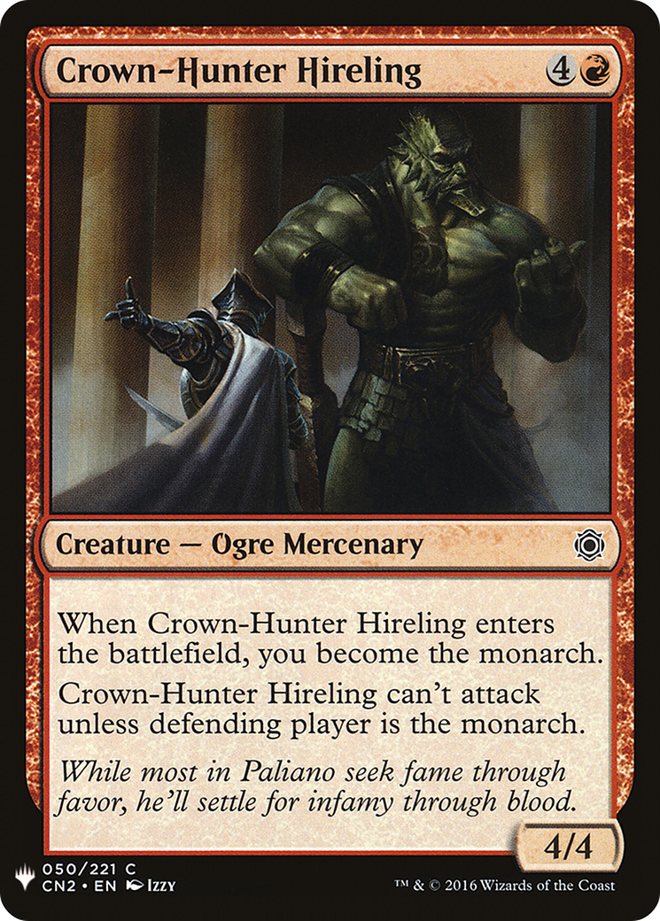Crown-Hunter Hireling (MB1-895) - Mystery Booster - Premium MTG Single from Wizards of the Coast - Just $0.25! Shop now at Game Crave Tournament Store