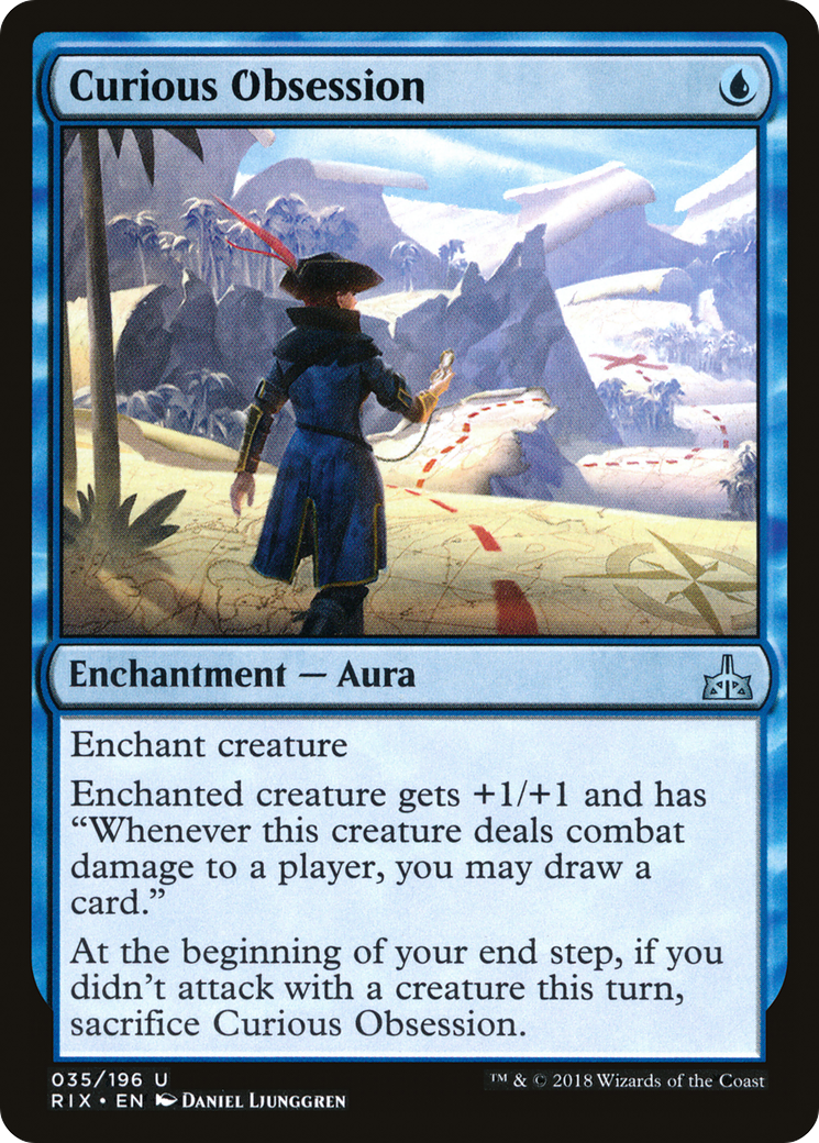 Curious Obsession (RIX-035) - Rivals of Ixalan - Premium MTG Single from Wizards of the Coast - Just $0.32! Shop now at Game Crave Tournament Store