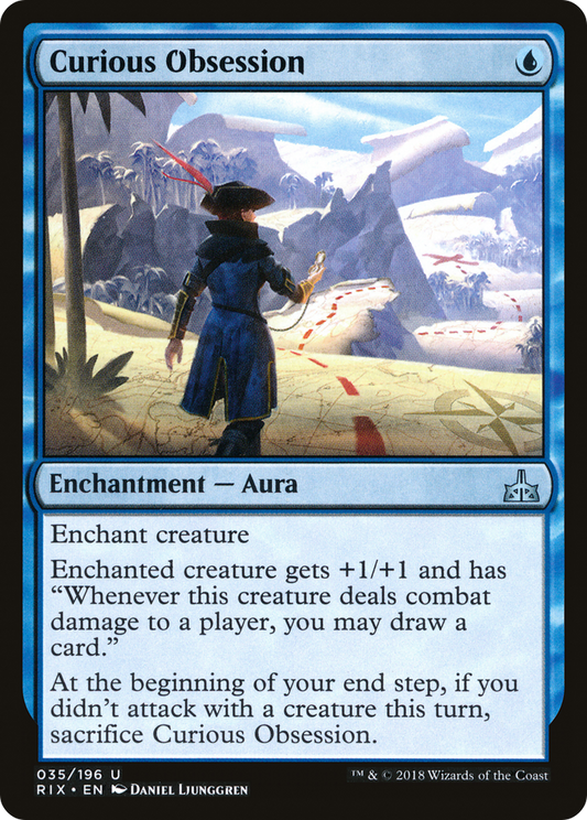 Curious Obsession (RIX-035) - Rivals of Ixalan - Premium MTG Single from Wizards of the Coast - Just $0.32! Shop now at Game Crave Tournament Store