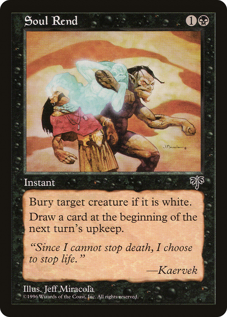 Soul Rend (MIR-144) - Mirage - Premium MTG Single from Wizards of the Coast - Just $0.08! Shop now at Game Crave Tournament Store
