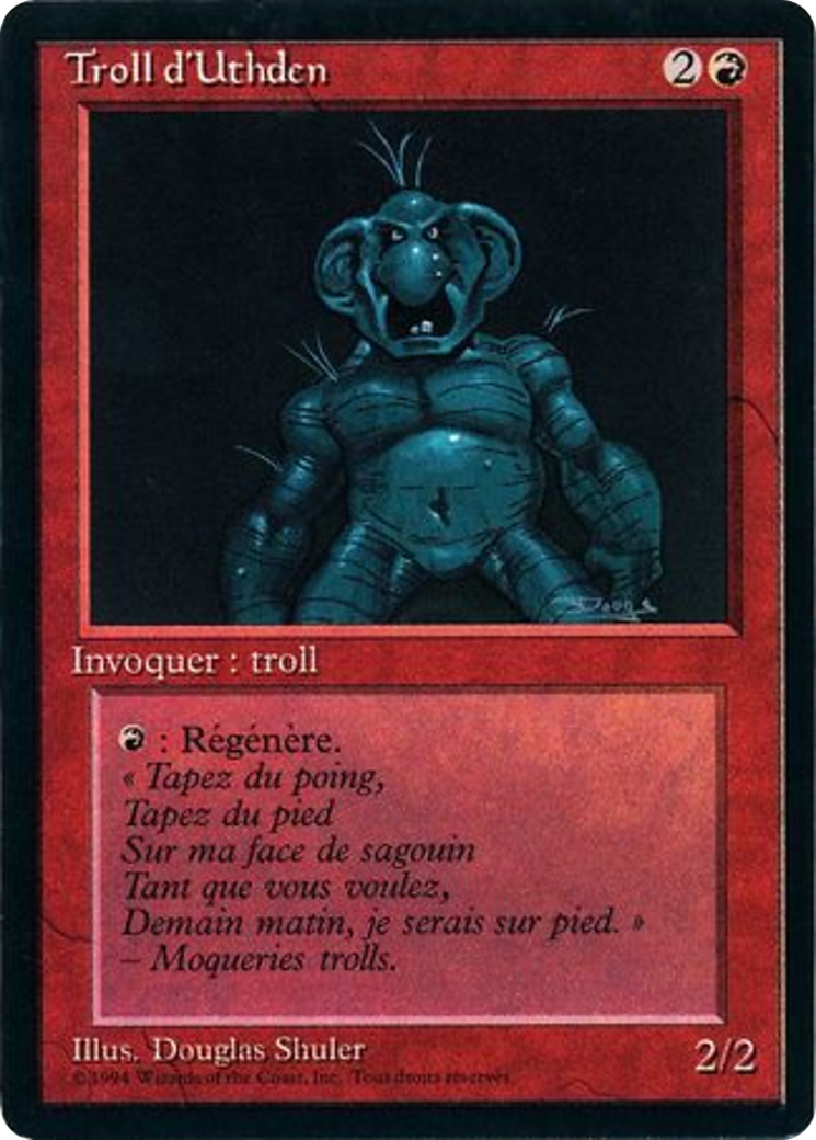 Uthden Troll (FBB-182) - Foreign Black Border - Premium MTG Single from Wizards of the Coast - Just $1.20! Shop now at Game Crave Tournament Store