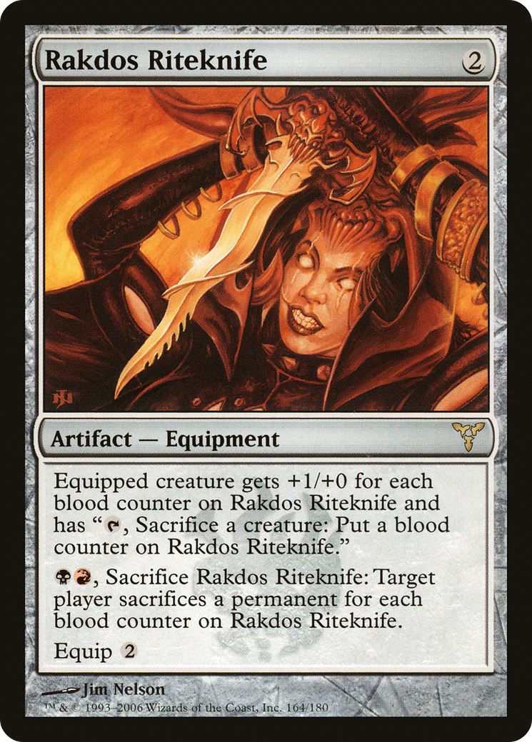 Rakdos Riteknife (DIS-164) - Dissension Foil - Premium MTG Single from Wizards of the Coast - Just $0.36! Shop now at Game Crave Tournament Store
