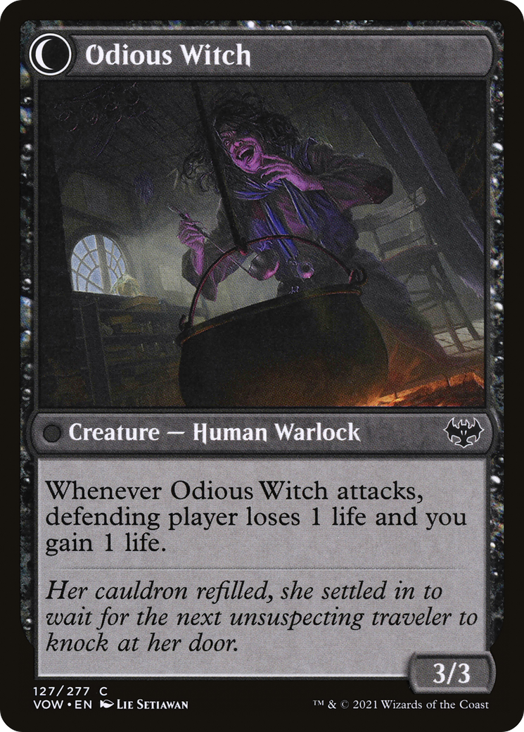 Ragged Recluse // Odious Witch (VOW-127) - Innistrad: Crimson Vow: (Double Faced Transform) - Premium MTG Single from Wizards of the Coast - Just $0.13! Shop now at Game Crave Tournament Store