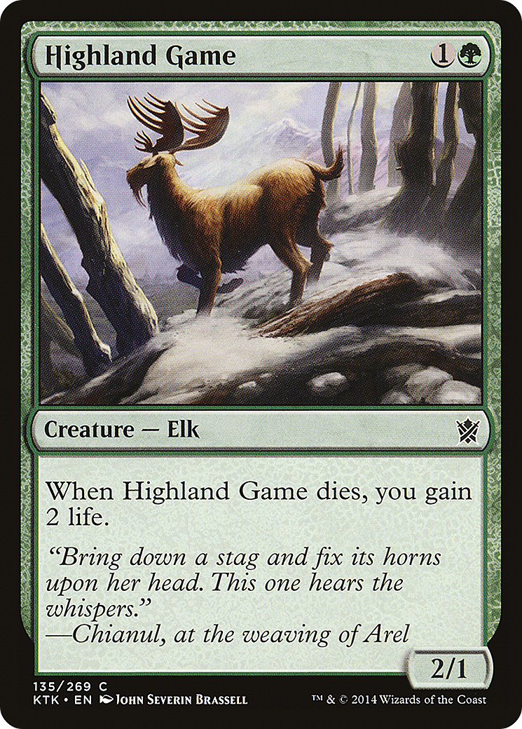 Highland Game (KTK-135) - Khans of Tarkir - Premium MTG Single from Wizards of the Coast - Just $0.08! Shop now at Game Crave Tournament Store