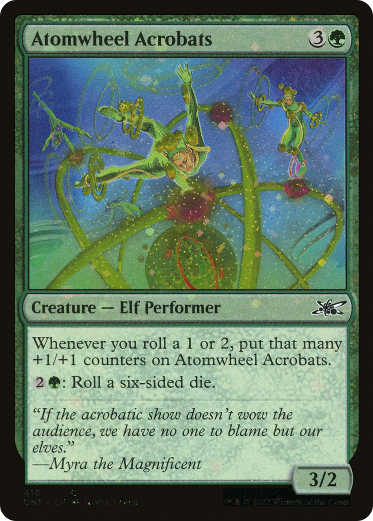 Atomwheel Acrobats (UNF-416) - Unfinity Foil - Premium MTG Single from Wizards of the Coast - Just $0.09! Shop now at Game Crave Tournament Store