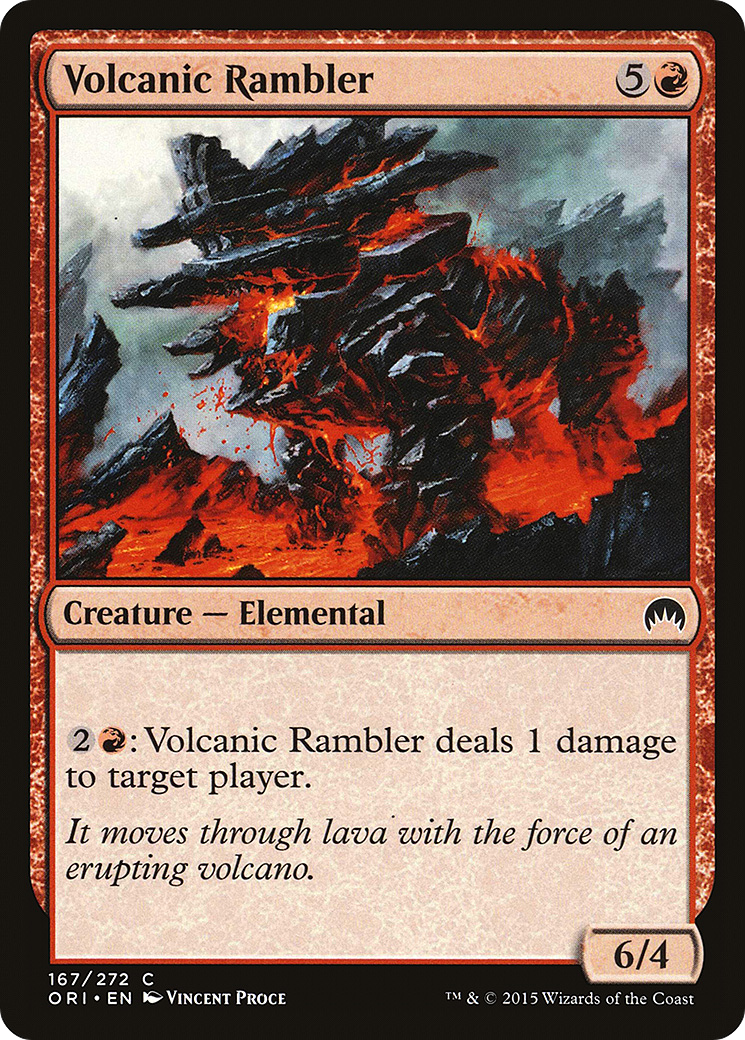Volcanic Rambler (ORI-167) - Magic Origins Foil - Premium MTG Single from Wizards of the Coast - Just $0.08! Shop now at Game Crave Tournament Store