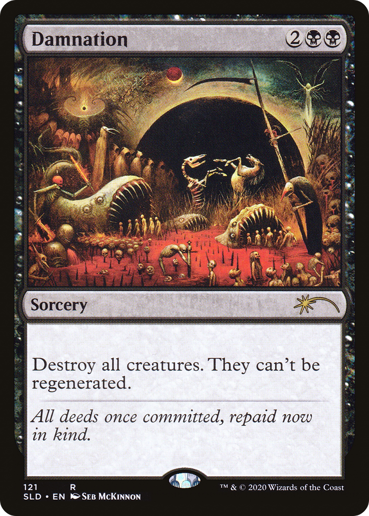 Damnation (SLD-121) - Secret Lair Drop - Premium MTG Single from Wizards of the Coast - Just $5.57! Shop now at Game Crave Tournament Store