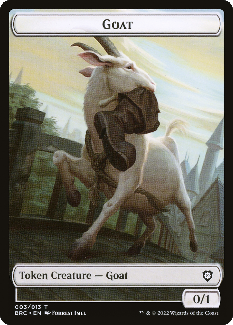 Goat (TBRC-003) - The Brothers' War Commander Tokens Foil - Premium MTG Single from Wizards of the Coast - Just $0! Shop now at Game Crave Tournament Store