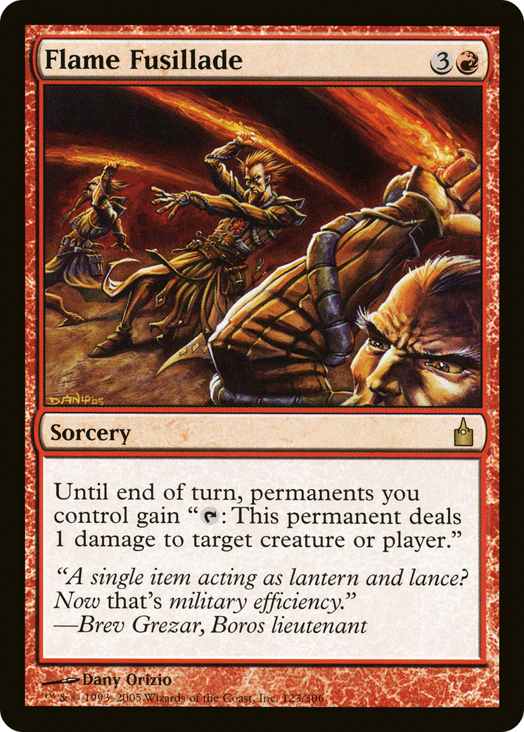 Flame Fusillade (RAV-123) - Ravnica: City of Guilds - Premium MTG Single from Wizards of the Coast - Just $3.29! Shop now at Game Crave Tournament Store