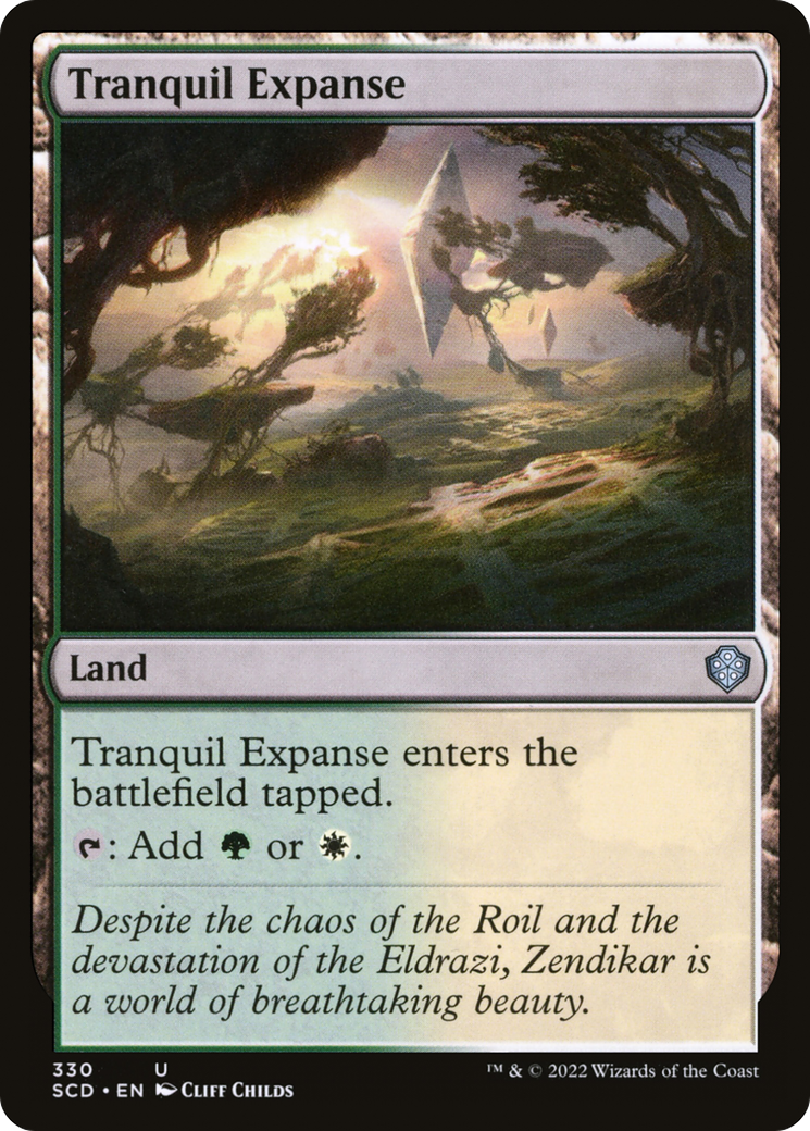 Tranquil Expanse (SCD-330) - Starter Commander Decks - Premium MTG Single from Wizards of the Coast - Just $0.08! Shop now at Game Crave Tournament Store