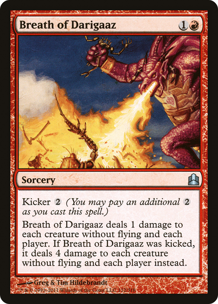Breath of Darigaaz (CMD-112) - Commander 2011 - Premium MTG Single from Wizards of the Coast - Just $0.28! Shop now at Game Crave Tournament Store
