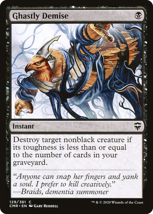 Ghastly Demise (CMR-129) - Commander Legends - Premium MTG Single from Wizards of the Coast - Just $0.25! Shop now at Game Crave Tournament Store
