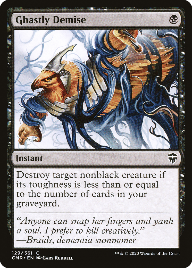 Ghastly Demise (CMR-129) - Commander Legends Foil - Premium MTG Single from Wizards of the Coast - Just $0.25! Shop now at Game Crave Tournament Store