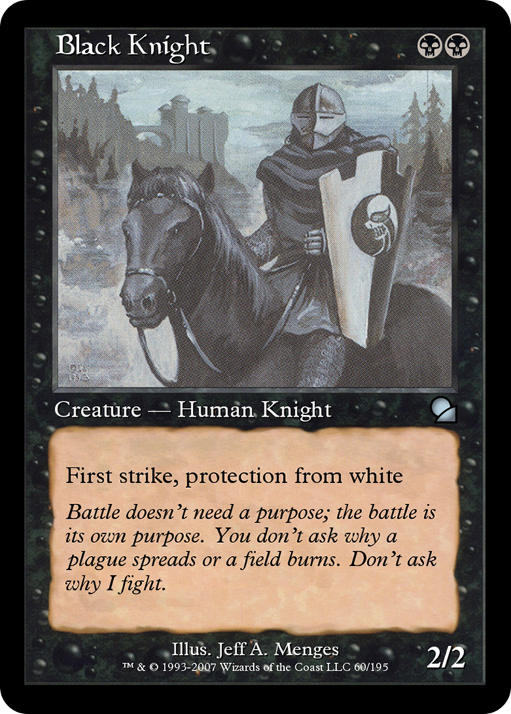 Black Knight (ME1-060) - Masters Edition Foil - Premium MTG Single from Wizards of the Coast - Just $0! Shop now at Game Crave Tournament Store