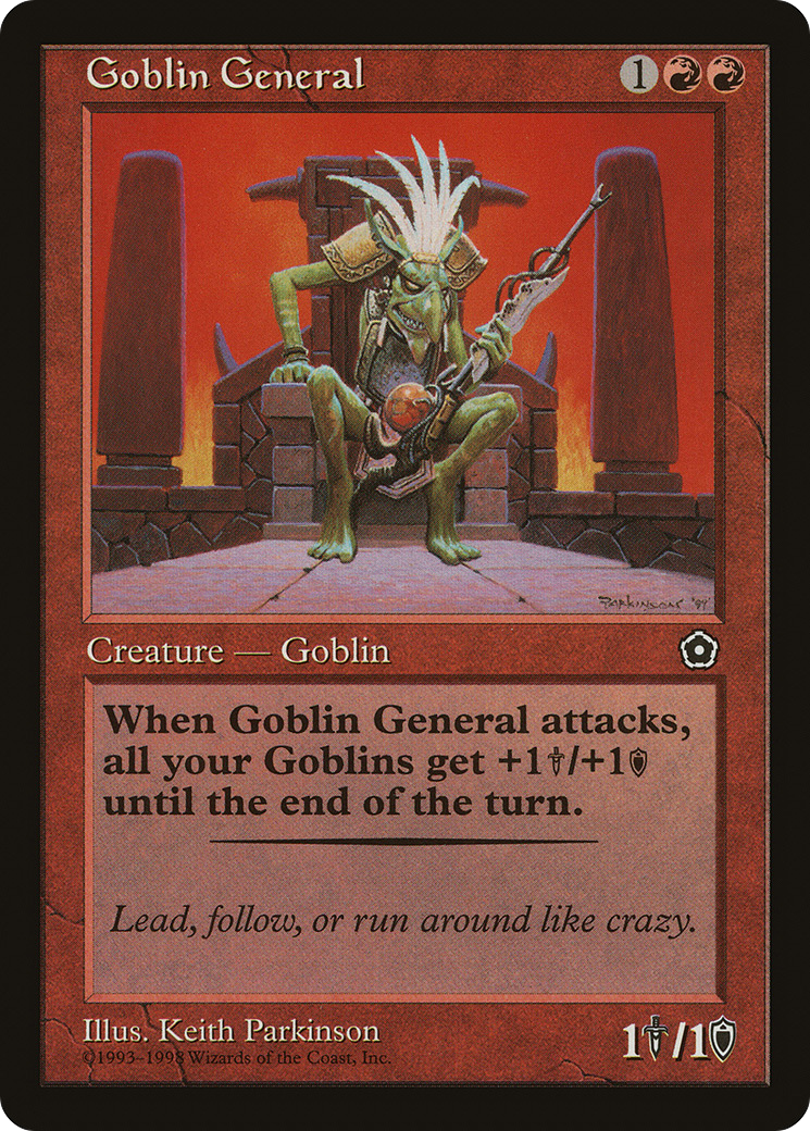 Goblin General (P02-097) - Portal Second Age - Premium MTG Single from Wizards of the Coast - Just $5.83! Shop now at Game Crave Tournament Store