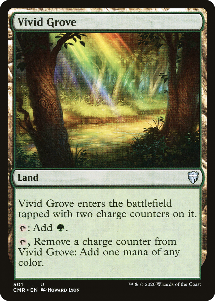 Vivid Grove (CMR-501) - Commander Legends - Premium MTG Single from Wizards of the Coast - Just $0.25! Shop now at Game Crave Tournament Store