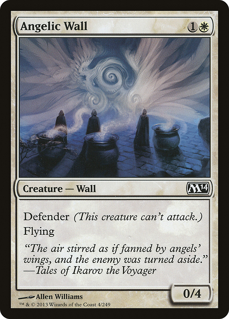 Angelic Wall (M14-004) - Magic 2014 Foil - Premium MTG Single from Wizards of the Coast - Just $0.10! Shop now at Game Crave Tournament Store