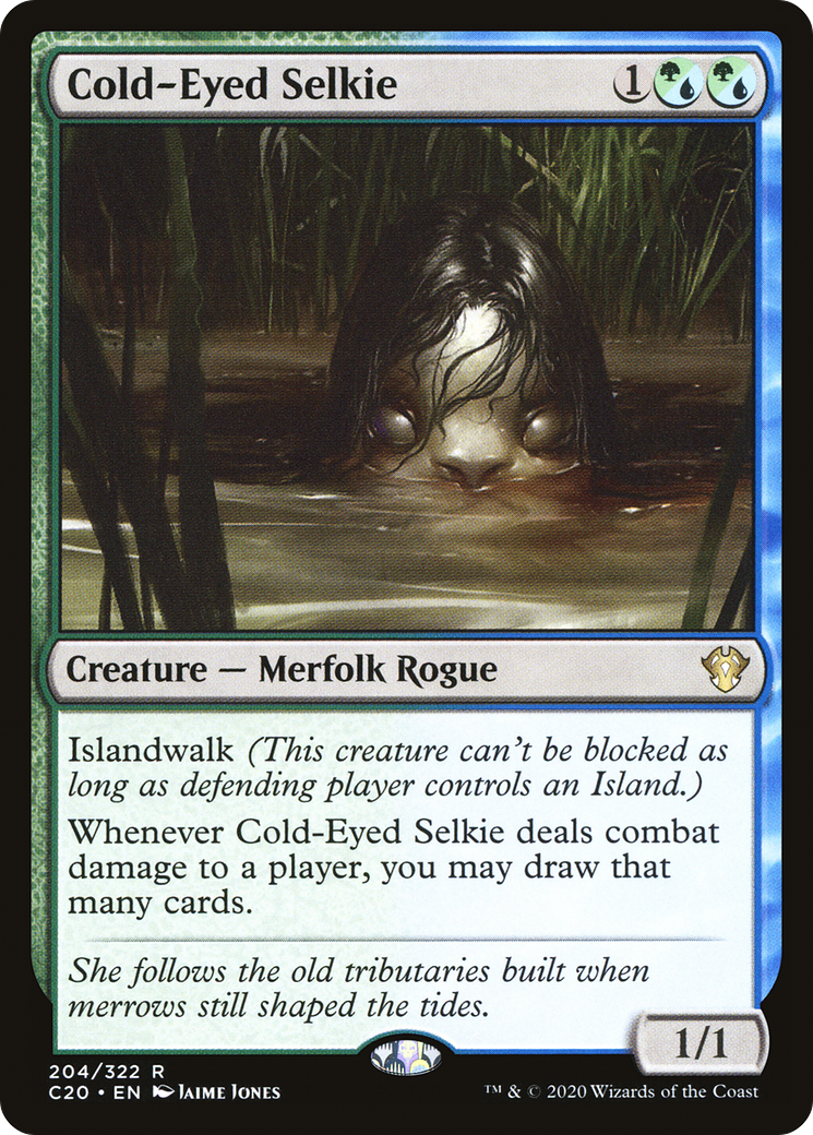 Cold-Eyed Selkie (C20-204) - Commander 2020 - Premium MTG Single from Wizards of the Coast - Just $0.08! Shop now at Game Crave Tournament Store