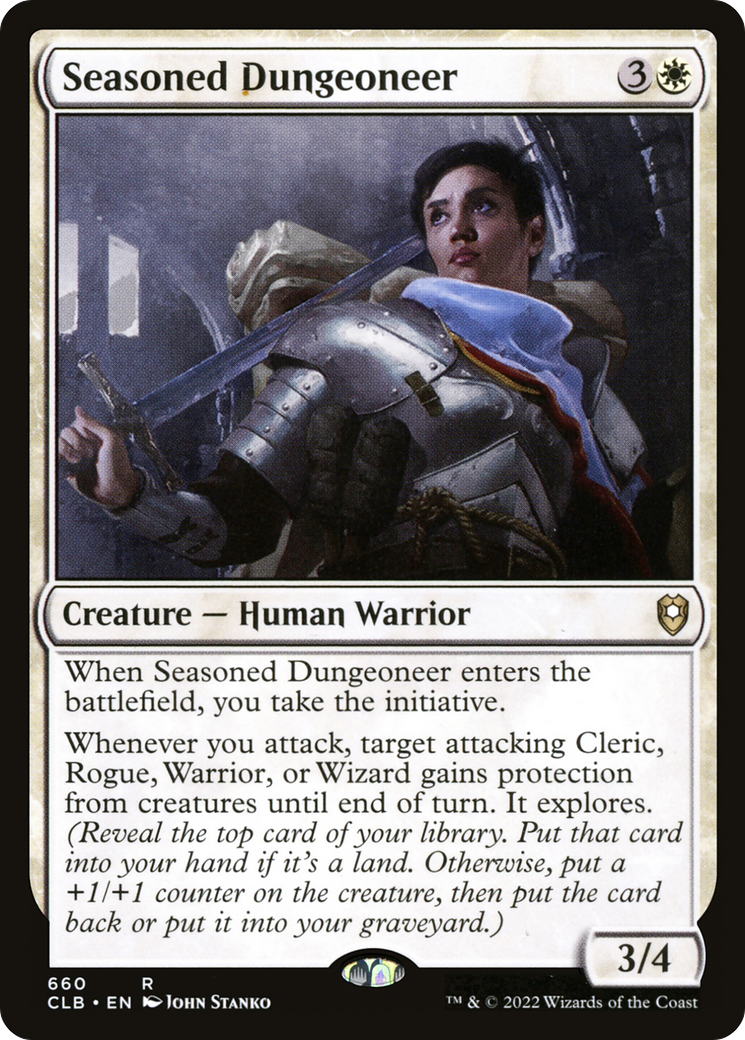 Seasoned Dungeoneer (CLB-660) - Commander Legends: Battle for Baldur's Gate - Premium MTG Single from Wizards of the Coast - Just $4.22! Shop now at Game Crave Tournament Store
