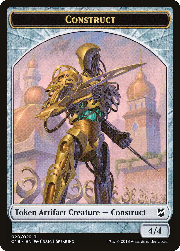 Construct (TC18-020) - Commander 2018 Tokens - Premium MTG Single from Wizards of the Coast - Just $0! Shop now at Game Crave Tournament Store