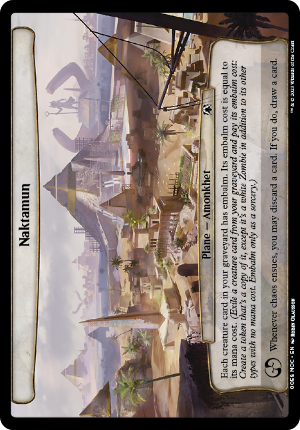 Naktamun (MOC-058) - March of the Machine Commander - Premium MTG Single from Wizards of the Coast - Just $0.70! Shop now at Game Crave Tournament Store