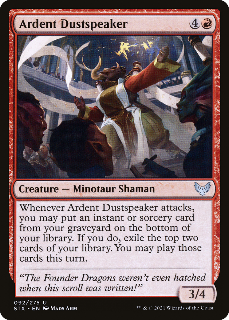 Ardent Dustspeaker (STX-092) - Strixhaven: School of Mages Foil - Premium MTG Single from Wizards of the Coast - Just $0.08! Shop now at Game Crave Tournament Store