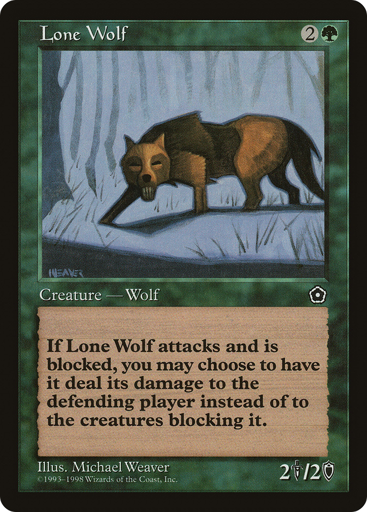 Lone Wolf (P02-131) - Portal Second Age - Premium MTG Single from Wizards of the Coast - Just $0.16! Shop now at Game Crave Tournament Store
