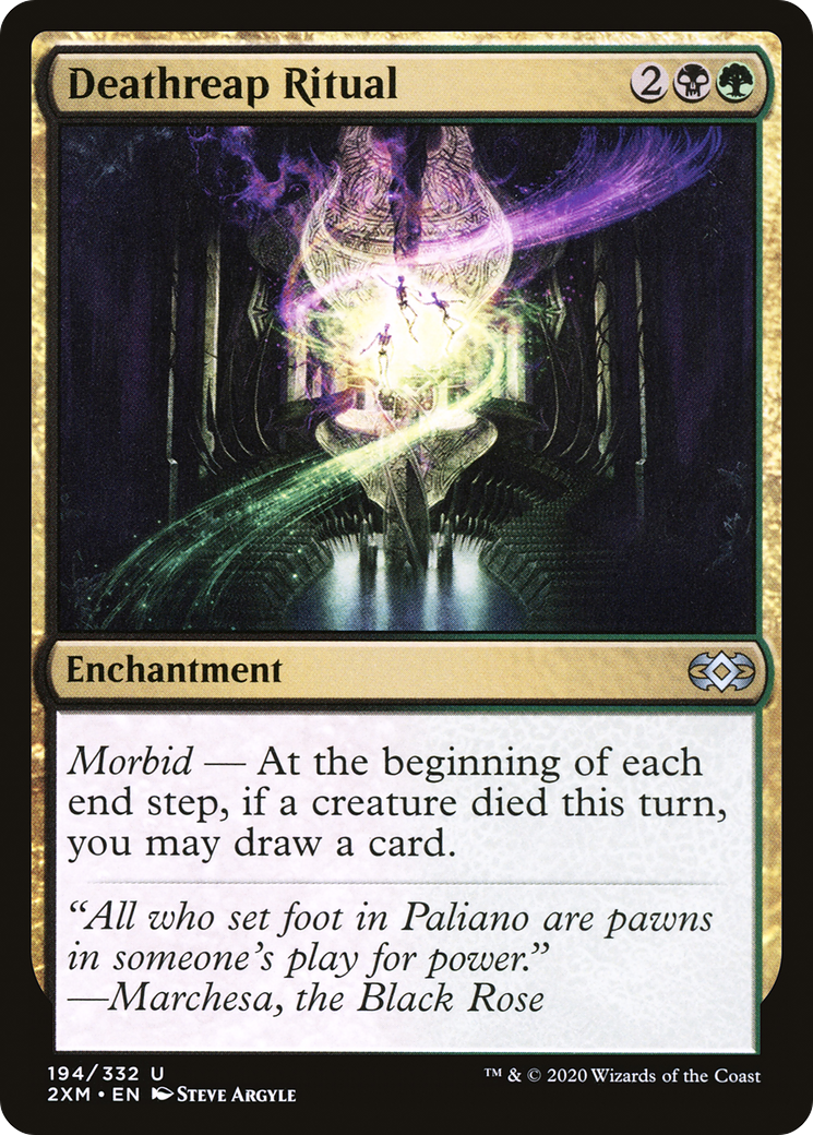 Deathreap Ritual (2XM-194) - Double Masters - Premium MTG Single from Wizards of the Coast - Just $0.09! Shop now at Game Crave Tournament Store