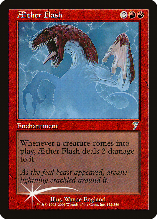 Aether Flash (7ED-172★) - Seventh Edition Foil - Premium MTG Single from Wizards of the Coast - Just $12.10! Shop now at Game Crave Tournament Store