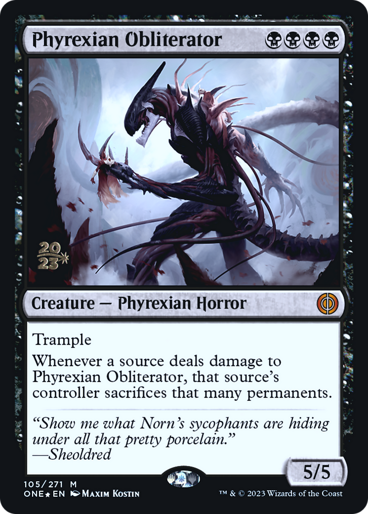 Phyrexian Obliterator (PONE-105S) - Phyrexia: All Will Be One Promos Foil - Premium MTG Single from Wizards of the Coast - Just $3.12! Shop now at Game Crave Tournament Store