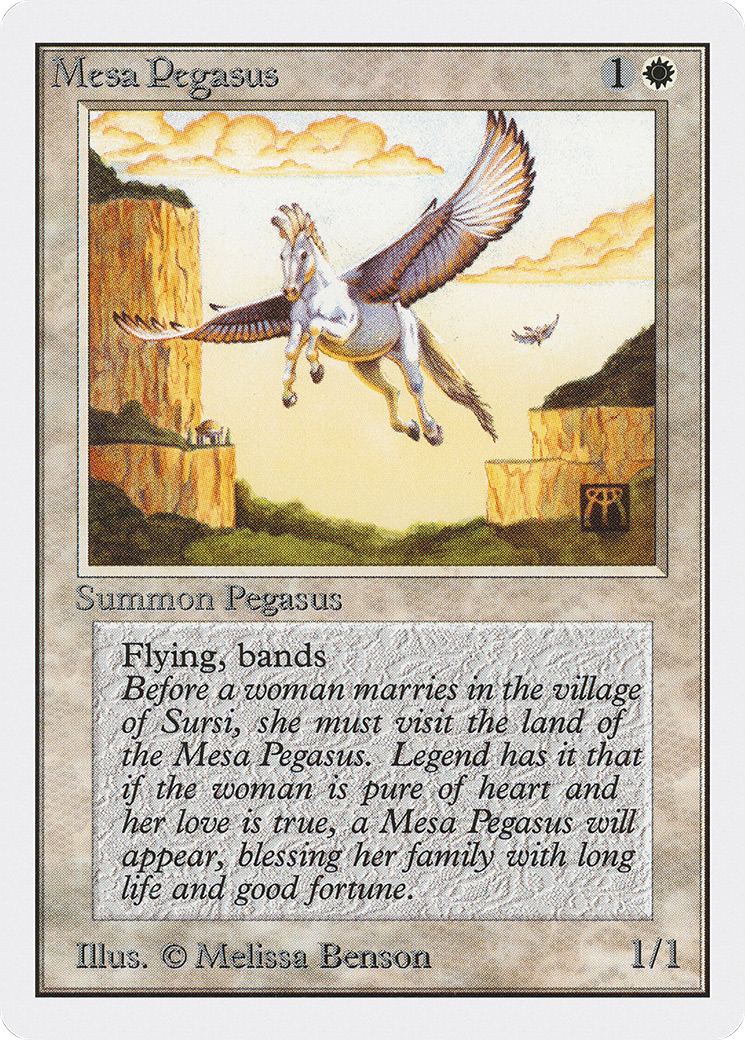 Mesa Pegasus (2ED-029) - Unlimited Edition - Premium MTG Single from Wizards of the Coast - Just $0.28! Shop now at Game Crave Tournament Store