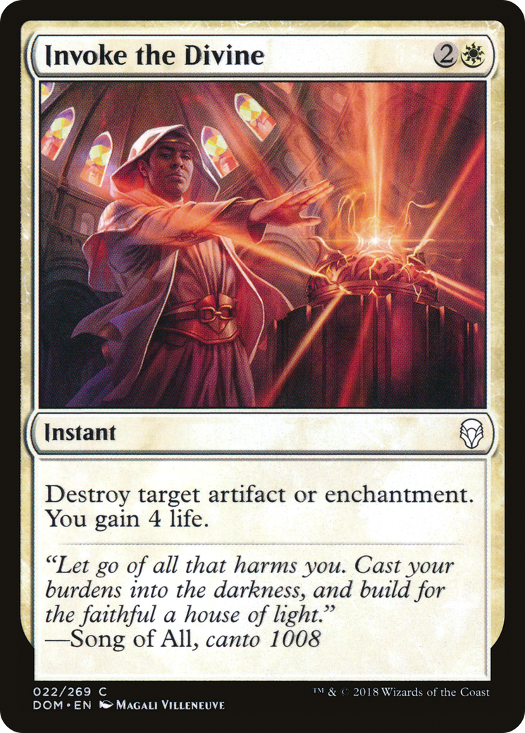 Invoke the Divine (DOM-022) - Dominaria Foil - Premium MTG Single from Wizards of the Coast - Just $0.08! Shop now at Game Crave Tournament Store