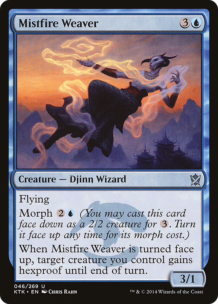 Mistfire Weaver (KTK-046) - Khans of Tarkir Foil - Premium MTG Single from Wizards of the Coast - Just $0.10! Shop now at Game Crave Tournament Store