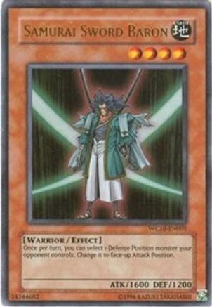 Samurai Sword Baron (WC10-EN001) - Yu-Gi-Oh! 5D's Reverse of Arcadia Promo Limited - Premium Yugioh Single from Konami - Just $0.34! Shop now at Game Crave Tournament Store
