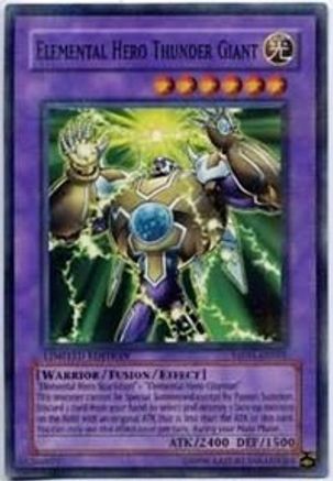 Elemental Hero Thunder Giant (MF01-EN001) - Mattel Action Figure Promos: Series 1 Limited - Premium Yugioh Single from Konami - Just $1.84! Shop now at Game Crave Tournament Store