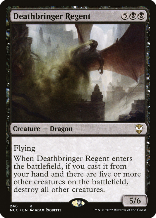 Deathbringer Regent (NCC-246) - New Capenna Commander - Premium MTG Single from Wizards of the Coast - Just $0.25! Shop now at Game Crave Tournament Store