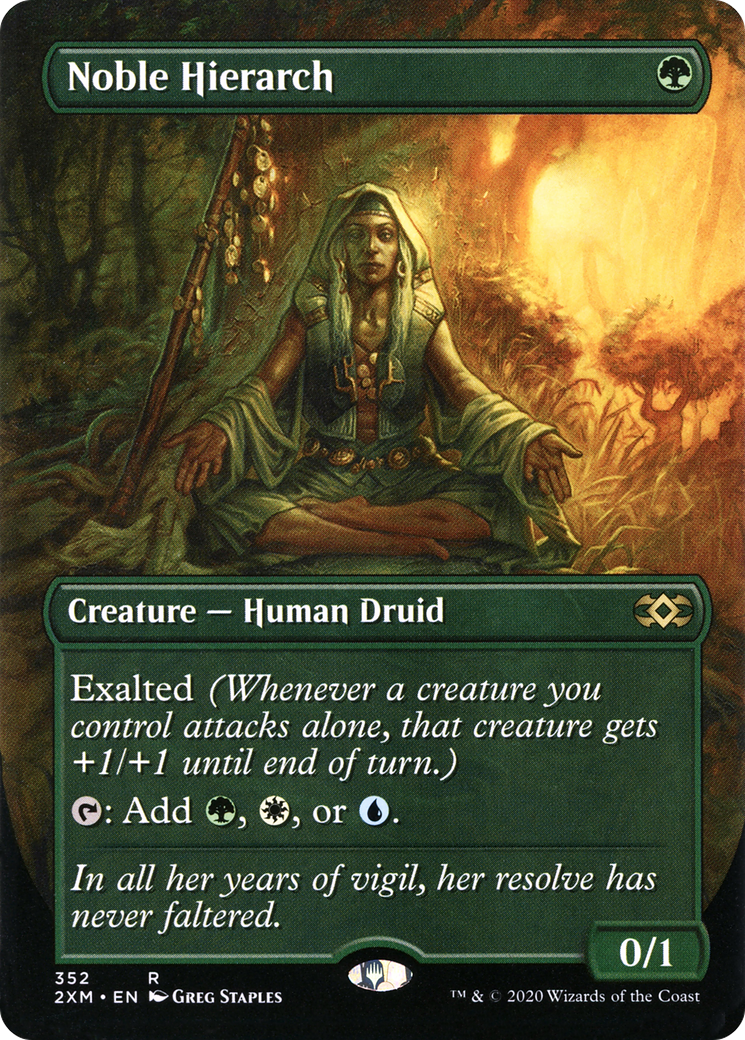 Noble Hierarch (2XM-352) - Double Masters (Borderless) Foil - Premium MTG Single from Wizards of the Coast - Just $4.31! Shop now at Game Crave Tournament Store