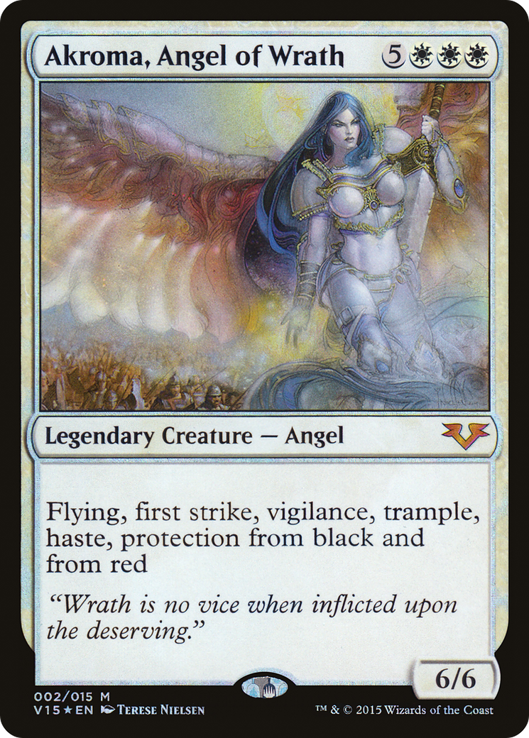 Akroma, Angel of Wrath (V15-002) - From the Vault: Angels Foil - Premium MTG Single from Wizards of the Coast - Just $4.11! Shop now at Game Crave Tournament Store