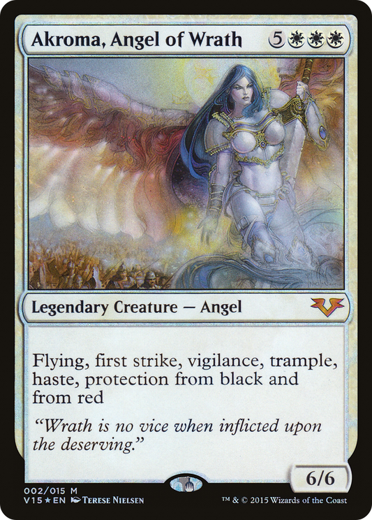 Akroma, Angel of Wrath (V15-002) - From the Vault: Angels Foil - Premium MTG Single from Wizards of the Coast - Just $4.11! Shop now at Game Crave Tournament Store