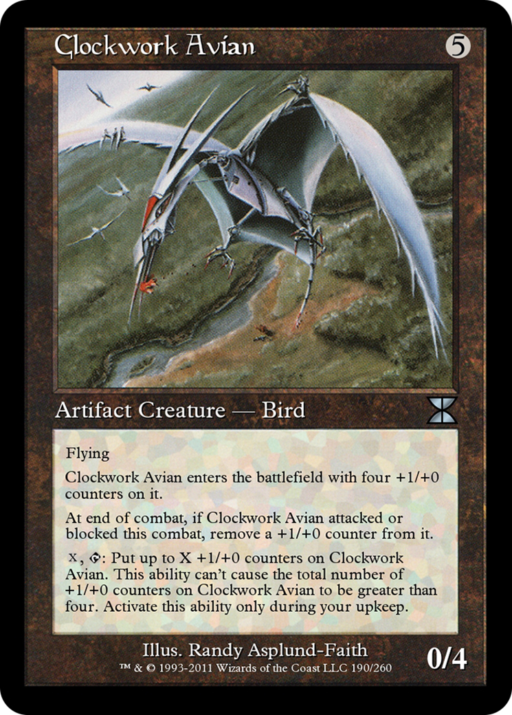 Clockwork Avian (ME4-190) - Masters Edition IV Foil - Premium MTG Single from Wizards of the Coast - Just $0! Shop now at Game Crave Tournament Store