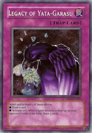 Legacy of Yata-Garasu (Secret Rare) (PP01-EN009) - Premium Pack 1 Unlimited - Premium Yugioh Single from Konami - Just $39.37! Shop now at Game Crave Tournament Store