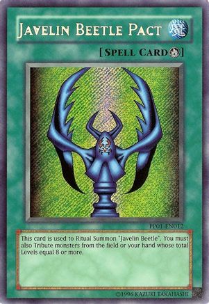 Javelin Beetle Pact (Secret Rare) (PP01-EN012) - Premium Pack 1 Unlimited - Premium Yugioh Single from Konami - Just $4.13! Shop now at Game Crave Tournament Store