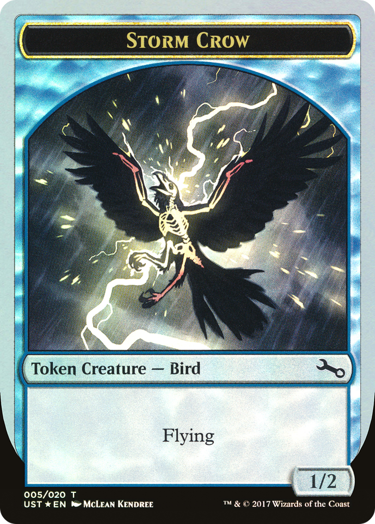 Storm Crow (TUST-005) - Unstable Tokens Foil - Premium MTG Single from Wizards of the Coast - Just $0.27! Shop now at Game Crave Tournament Store