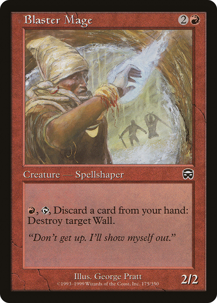 Blaster Mage (MMQ-175) - Mercadian Masques Foil - Premium MTG Single from Wizards of the Coast - Just $0.32! Shop now at Game Crave Tournament Store